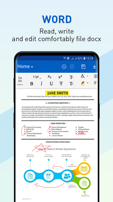 Word document reader for android free download pc